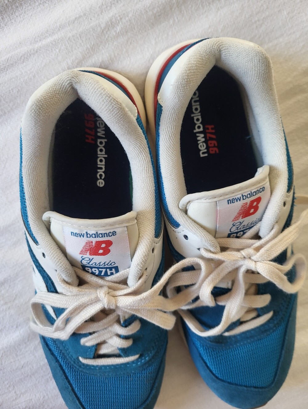 New Balance 997H Vintage Pack Light Rogue Wave Blue Suede Sneaker Sz 8.5 - Picture 7 of 12